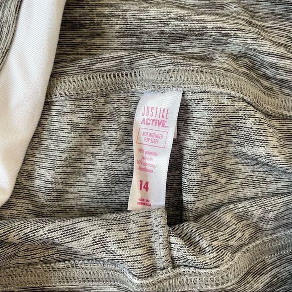 NWOT Justice Full Length Active Leggings, Size 14 - Picture 2 of 3
